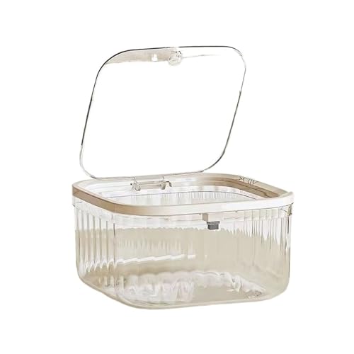 DFGBAPKBL Push-typ Mini Desktop Mülleimer Transparent Arbeitsplatte Abfall Bin Hause Liefert Für Desktop-Müll(Clear) von DFGBAPKBL