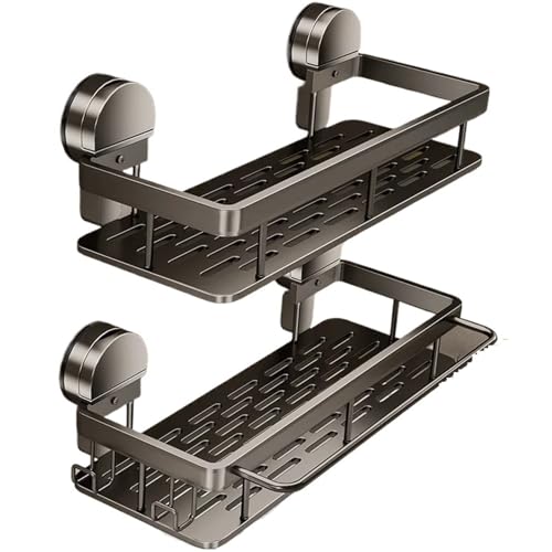 DFGBAPKBL Saugnapf Badezimmer Regal Kein Bohrer Wand Montiert Shampoo Flasche Dusche Rack Zur Aufbewahrung von Badezimmerzubehör von DFGBAPKBL