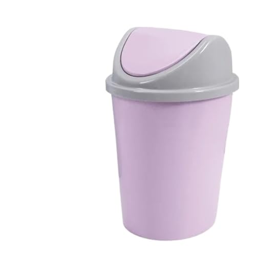 DFGBAPKBL Schaukel Deckel Mülleimer Schlafzimmer Desktop Müll Lagerung Box Abgedeckt Flip-top Papier Korb Für Desktop-Müll(Pink) von DFGBAPKBL
