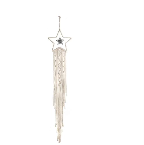 DFGBAPKBL Stern Mond Makramee Wandteppich Wohndekoration Raumdeko Schlafzimmer Wanddekoration Für die Dekoration von Wänden(Style2) von DFGBAPKBL
