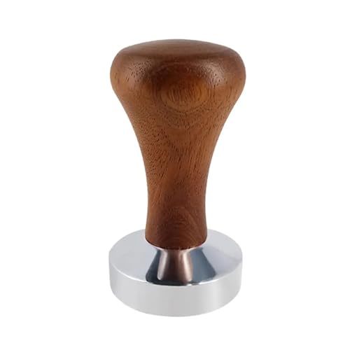 Espresso Kaffee Tamper Pulver Hammer Holz Griff Distributor Zum Zerkleinern von Kaffeepulver(5.3cm) von DFGBAPKBL