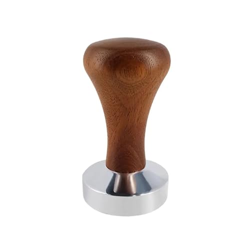 Espresso Kaffee Tamper Pulver Hammer Holz Griff Distributor Zum Zerkleinern von Kaffeepulver(51mm) von DFGBAPKBL