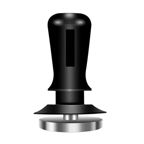 Espresso-Stampfer, Premium-Barista-Kaffeestampfer mit kalibrierter Feder Zum Zerkleinern von Kaffeepulver(45.5mm,Silver) von DFGBAPKBL