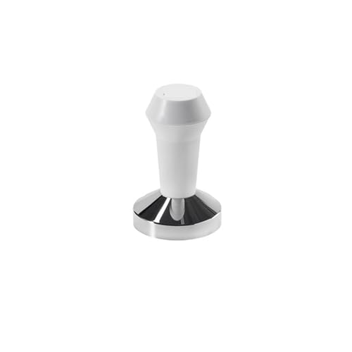 Espressoverteiler und Kaffeestampfer, Edelstahlbasis mit Griff Zum Zerkleinern von Kaffeepulver(Tamper White 58) von DFGBAPKBL
