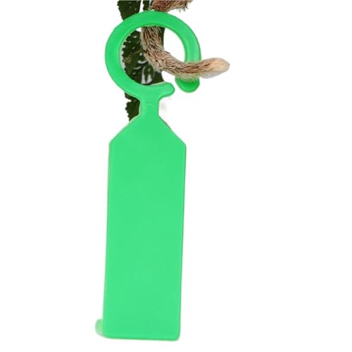 Garten Kunststoff Pflanze Etiketten Hängen Wasserdicht Wiederverwendbare Marker Beschreibbare Kindergarten T-typ Tags Zur Erfassung von Pflanzennamen(Green) von DFGBAPKBL