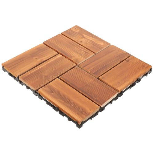 Holz Wasserdicht Garten Boden Spleißen Deck Schaum Fliesen Kunststoff Teppich for Wohnzimmer Terrasse Für die Verlegung von Böden im Freien(Color 3) von DFGBAPKBL
