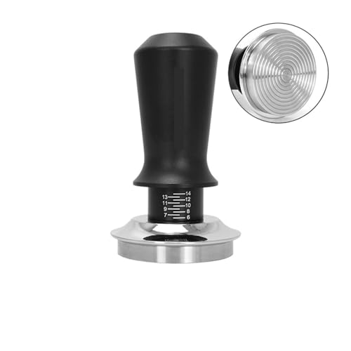 Kaffee Tamper Konstanter Druck Kalibriert Doppel Feder Barista Werkzeuge Zum Zerkleinern von Kaffeepulver(5.3CM Black Thead) von DFGBAPKBL