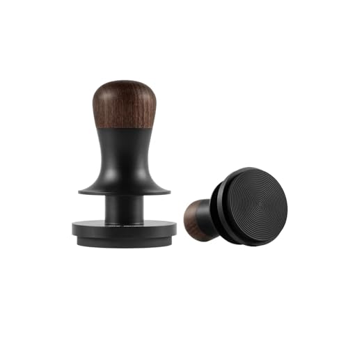 Kaffee-Tamper mit konstantem Druck, Espresso-Flach-Tamper kalibrierter Feder Zum Zerkleinern von Kaffeepulver(53.35mm Titanium) von DFGBAPKBL