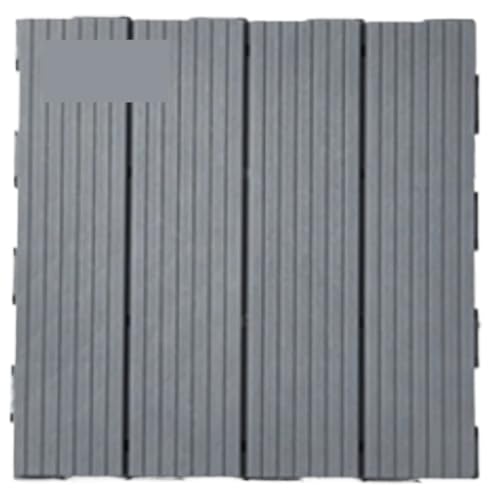 Kunststoff-Fertigparkett, Selbstaufbau, Balkon, Terrasse, Innenhof, Renovierung, Holzoptik, Selbstverlegung, Wohndeko Für die Verlegung von Böden im Freien(Light Gray-1pcs) von DFGBAPKBL