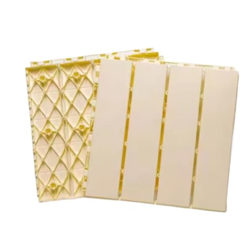 Outdoor-Imitation Holzboden Kunststoff Terrasse Balkon Bad Garten Hof Ökologisches Mosaik 30x30cm Für die Verlegung von Böden im Freien(4Pcs Beige) von DFGBAPKBL