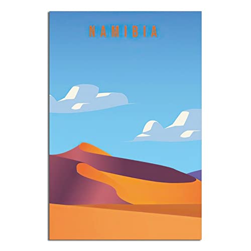Vintage Travel Namibia City Namib Wüste Poster Wanddeko Gemälde Poster Modern Office Dekorative Poster Leinwand Kunst Poster Bild von DFGDF