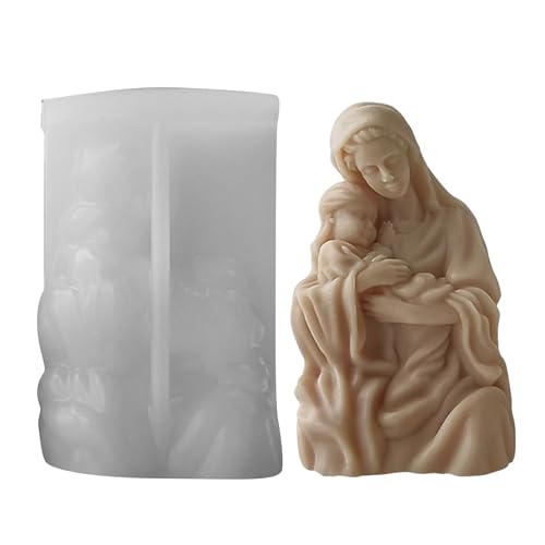 Flexible Form mit Kind mit Mutter zum Basteln von Schmuckherstellung und Verschenken, Diffusor-Stein, Foto-Ornament von DFGGFJ