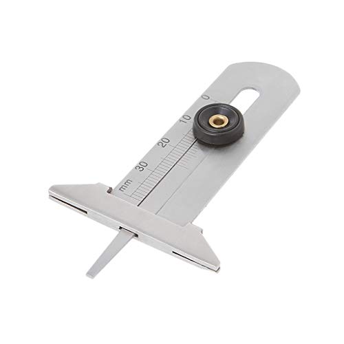 Reifentiefenmesser aus Edelstahl, 0–30 mm, Messschieber, Messwerkzeug, Reifenmessgerät von DFGGFJ