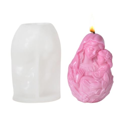 Silikonform mit Mutter-Kinder-Muster, Silikon-Bastelzubehör, geeignet zum Basteln einzigartiger Display-Formen von DFGGFJ
