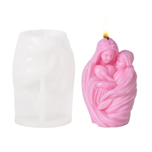Silikonform mit Mutter-Kinder-Muster, Silikon-Bastelzubehör, geeignet zum Basteln einzigartiger Display-Formen von DFGGFJ
