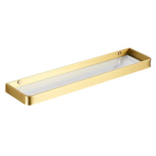 DFGHNBVC Badezimmerregale Badezimmerregale, Wandmontiertes Duschzubehör, Lagerregal Aus Gehärtetem Glas Vor Dem Spiegel, Handtuchhalter Badezimmermöbel, Style250Cm von DFGHNBVC