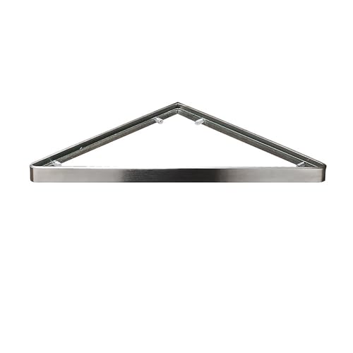 DFGHNBVC Eckregal Aus Glas, Badezimmerregal Zur Wandmontage, Duschregal Aus Gehärtetem Glas, Mit Reling Aus Gebürstetem Stahl von DFGHNBVC