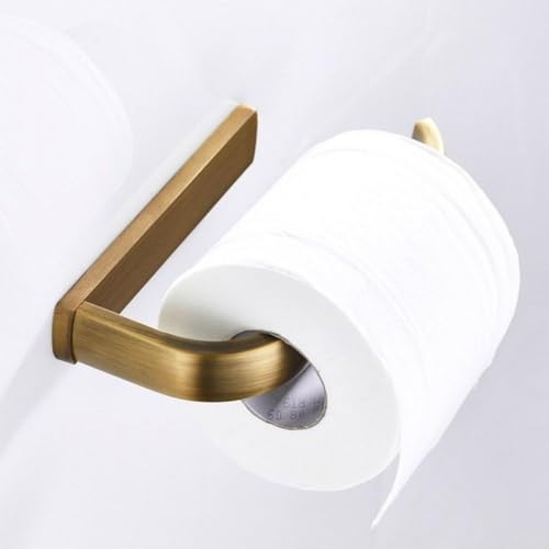 DFGHNBVC Handtuchhalter Aus Antikem Messing, Toilettenpapierhalter, Handtuchhaken, Toilettenbürstenhalter, Badezimmerzubehör-Set, Eckregalkorb, Papierhalter von DFGHNBVC