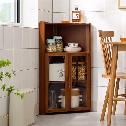 DFGHNBVC Hoher Eckschrank Mit Freistehendem Design, Multifunktionales Küchenregal Mit Hochauflösender Doppelter Offener Schranktür Aus Acryl Und Bambusmaterial, A55 * 96 * 7 cm DFGHNBVC Hoher Eckschrank Mit Freistehendem Design, Multifunktionales Küchenregal Mit Hochauflösender Doppelter Offener Schranktür Aus Acryl Und Bambusmaterial, A55 * 96 * 7 cm von DFGHNBVC