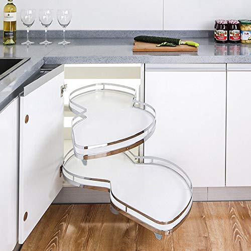 DFGHNBVC Küchen-Eckkarussell, Eckschrank-Auszug Für Schränke, Doppelregal Zur Vergrößerung des Stauraums In Küchenschränken, Weiß Rechts DFGHNBVC Küchen-Eckkarussell, Eckschrank-Auszug Für Schränke, Doppelregal Zur Vergrößerung des Stauraums In Küchenschränken, Weiß Rechts von DFGHNBVC