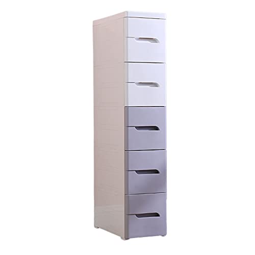 DFGHNBVC Lagerschrank Mit Schmalem Spalt Und 20 cm Breiter Schublade Für Badezimmer Und Küche, 7-Lagiges Regal In Weißgrau, Weißgrau, 3 Lagen DFGHNBVC Lagerschrank Mit Schmalem Spalt Und 20 cm Breiter Schublade Für Badezimmer Und Küche, 7-Lagiges Regal In Weißgrau, Weißgrau, 3 Lagen von DFGHNBVC