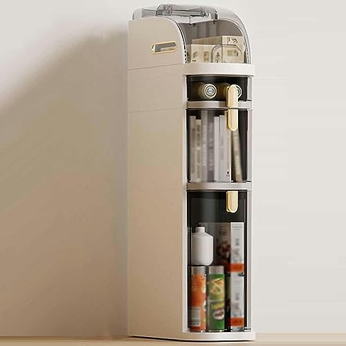 DFGHNBVC Moderner Badezimmer-Unterschrank Mit Stapelbaren Schubladen, Ideal Für Enge Räume. Kommodenturm Mit Schlankem Standdesign. von DFGHNBVC