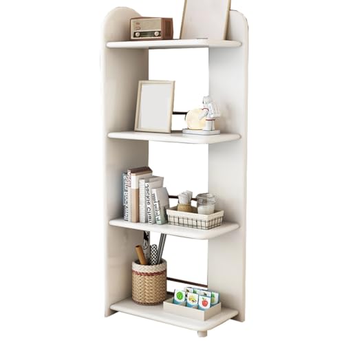 DFGHNBVC Modernes 4-Stöckiges Lagerregal, Unabhängiges Multifunktionales Präsentationsregal Für Zuhause, Büro, Wohnzimmer – Stilvolles Weißes Bücherregal DFGHNBVC Modernes 4-Stöckiges Lagerregal, Unabhängiges Multifunktionales Präsentationsregal Für Zuhause, Büro, Wohnzimmer – Stilvolles Weißes Bücherregal von DFGHNBVC