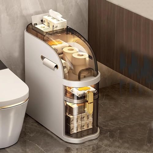 DFGHNBVC Schmales, Freistehendes Rollregal, Schmaler Badezimmer-Unterschrank Mit Durchsichtigen Schubladen Auf Rollen, Platzsparend Für Kleine Räume, L 16,1 DFGHNBVC Schmales, Freistehendes Rollregal, Schmaler Badezimmer-Unterschrank Mit Durchsichtigen Schubladen Auf Rollen, Platzsparend Für Kleine Räume, L 16,1 von DFGHNBVC
