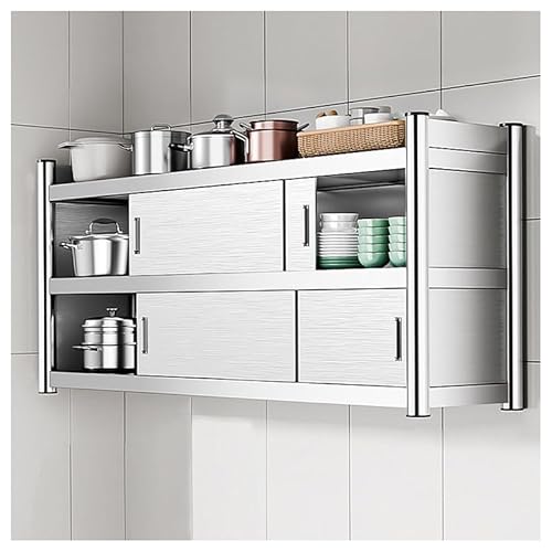 DFGHNBVC Wandschrank Edelstahl Küchenwandregal Mit Schiebetür Robuster Dekorativer Schrank Für Esszimmer Badezimmer Wohnzimmer,Silber150X35X75Cm DFGHNBVC Wandschrank Edelstahl Küchenwandregal Mit Schiebetür Robuster Dekorativer Schrank Für Esszimmer Badezimmer Wohnzimmer,Silber150X35X75Cm von DFGHNBVC