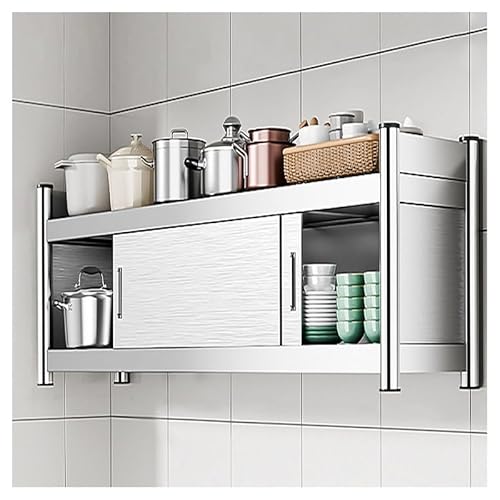 DFGHNBVC Wandschrank Edelstahl Küchenwandregal Mit Schiebetür Robuster Dekorativer Schrank Für Esszimmer Badezimmer Wohnzimmer,Silber60X30X40Cm DFGHNBVC Wandschrank Edelstahl Küchenwandregal Mit Schiebetür Robuster Dekorativer Schrank Für Esszimmer Badezimmer Wohnzimmer,Silber60X30X40Cm von DFGHNBVC