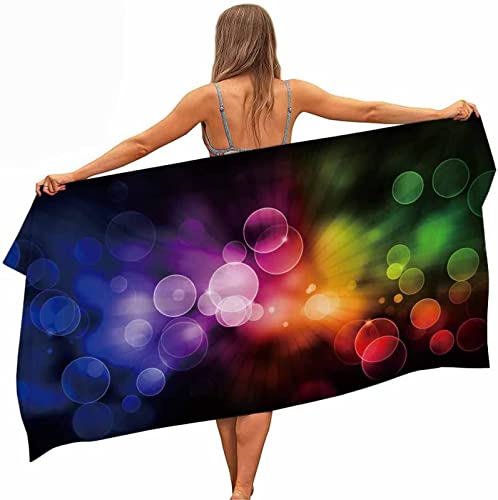 Strandtuch 80X160 cm Farbfleck, Microfaser Strandtuch Badetuch Groß, Schnell Trocknen Strandhandtuch, Strandtücher Herren Frauen Badetücher, Strandlaken, Handtuch von DFHGSFS