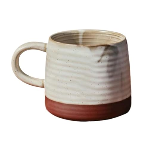 Kaffeebecher Große Kapazität Vintage Keramik Wasser Tasse Frühstück Becher Home Office Coffee Shop Kaffeetasse von DFHS46JK