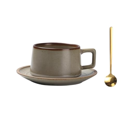 Kaffeebecher Retro-Kaffeetasse for Zuhause, Restaurant, Keramik, kommerzielle Tasse, 220 ml Kaffeetasse von DFHS46JK
