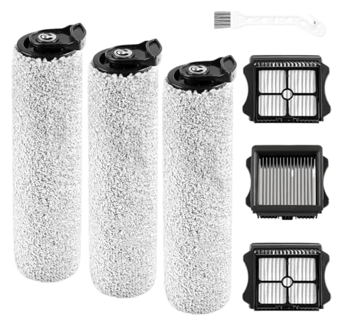 Bürstenrollen HEPA-Filter Teil 7-teilig IFloor 3 Floor One S3 Kompatibel mit Tineco Ersatzteil-Set Akku-Nass-Trocken-Staubsauger von DFHSSYT