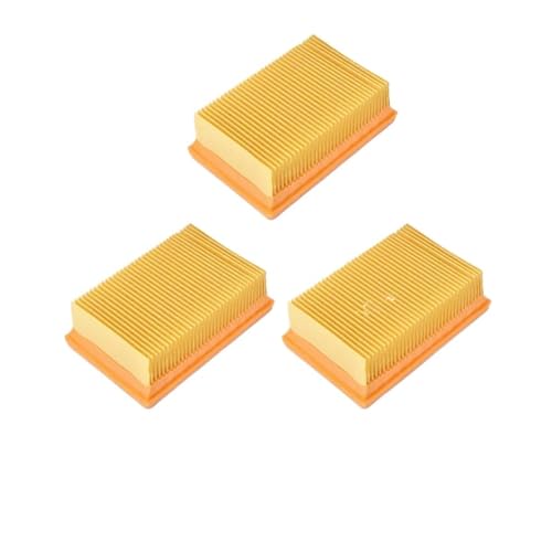 Flachfaltenfilter, kompatibel mit Kärcher Staubsauger MV4 MV5 MV6 WD4 WD5 WD6, Zubehörteil 2.863-005.0, 3 Stück von DFHSSYT
