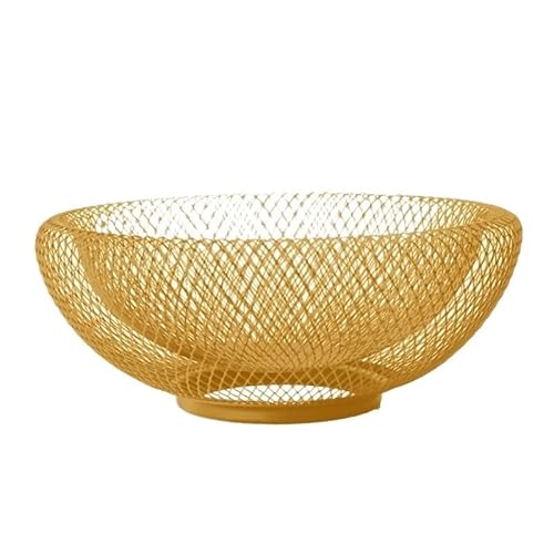 Küche Wohnzimmer Arbeitsplatte Obstkorb Obst und Gemüse Aufbewahrungskorb Obstregal Organizer Brot Leckereien Obstkorb mit großer Kapazität for selbstgemachtes Gemüse Obstregale for die Küche(Gold) von DFJOENVLDKHFE