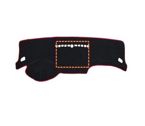 DFJOSF Armaturenbrett-Abdeckmatte Für Chevy Für Cruze 2009-2015 Auto Armaturenbrett Abdeckung Instrument Schreibtisch Sonnenschutz rutschfeste Pad Zubehör Dashboard Matte(A Red NotStorage) von DFJOSF