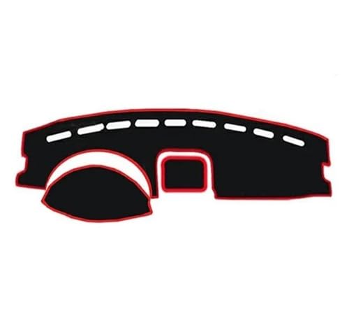 DFJOSF Armaturenbrett-Abdeckmatte Für Chevy Für Sail 2004-2008 Auto-Armaturenbrett-Abdeckung Instrumententisch Sonnenschutzmatte Rutschfestes Pad Zubehör Dashboard Matte(Red Side LHD) von DFJOSF