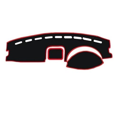 DFJOSF Armaturenbrett-Abdeckmatte Für Chevy Für Sail 2004-2008 Auto-Armaturenbrett-Abdeckung Instrumententisch Sonnenschutzmatte Rutschfestes Pad Zubehör Dashboard Matte(Red Side RHD) von DFJOSF