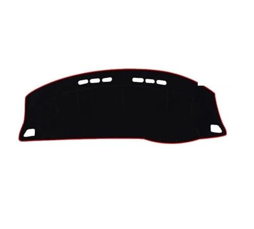 DFJOSF Armaturenbrett-Abdeckmatte Für Chevy Für Sail 2015-2019 Auto Armaturenbrettabdeckung Instrument Schreibtisch Sonnenschutzmatte Pad Zubehör Dashboard Matte(Red Side RHD) von DFJOSF