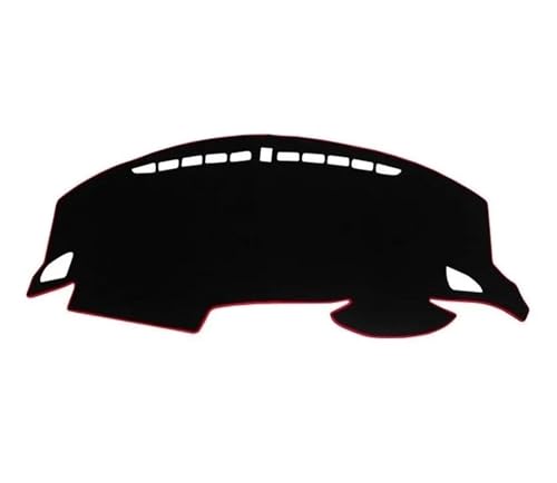 DFJOSF Armaturenbrett-Abdeckmatte Für Civic X 10th 2016 2017 2018 2019 2020 Auto Armaturenbrett Abdeckung Dash Matte Sonnenschutz rutschfeste Pad Zubehör Dashboard Matte(A Red SideRHD) von DFJOSF