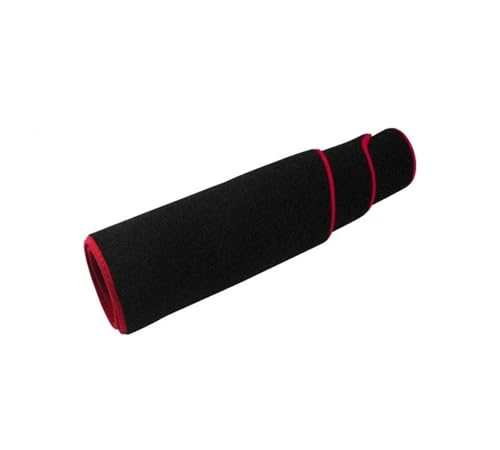 DFJOSF Armaturenbrett-Abdeckmatte Für Ford Für Transit 2013-2017-Abdeckung Armaturenbrett-Matte Sonnenschutz Lichtschutz rutschfeste Unterlage Innenausstattung Dashboard Matte(Red Side RHD) von DFJOSF