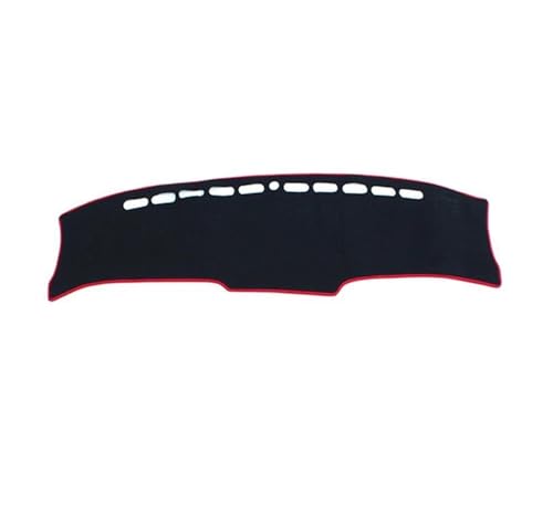 DFJOSF Armaturenbrett-Abdeckmatte Für Hyundai Für Tucson NX4 2021-2024 Armaturenbrettmatte Sonnenschutz Instrument Schreibtisch Rutschfestes Pad Zubehör Dashboard Matte(A Red sideLHD) von DFJOSF