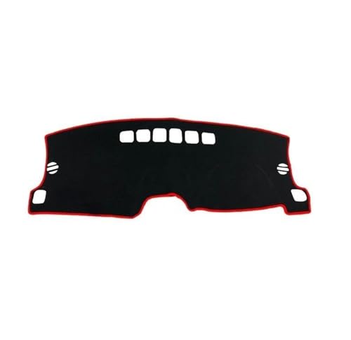DFJOSF Armaturenbrett-Abdeckmatte Für Jeep Für Compass 2010-2016 Auto-Abdeckung Armaturenbrett-Matte Sonnenschutz rutschfeste Unterlage Innenausstattung Dashboard Matte(Red Side RHD) von DFJOSF