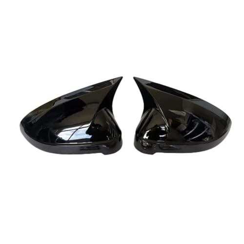 DFJOSF Auto Spiegelkappen Für A4 B9 S4 A5 S5 2017-2021 Auto Rückspiegel Seitenspiegel Abdeckung Flügelkappe Außentür Gehäuse Shell Trim Rückspiegel Abdeckung(Schwarz glänzend) von DFJOSF