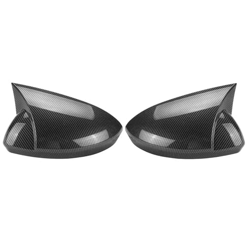 DFJOSF Auto Spiegelkappen Für Megane 4 MK4 2016-2020 Auto Rückspiegel Seitenspiegel Abdeckung Flügelkappe Außentür Gehäuse Shell Trim ABS Rückspiegel Abdeckung(Kohlenstoff-Look) von DFJOSF