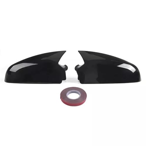 DFJOSF Auto Spiegelkappen Glänzend Schwarz Rückspiegelabdeckung Für Vauxhall Für Opel Für Astra H MK5 2004–2009 Seitenspiegelabdeckung Hinzufügen Rückspiegel Abdeckung von DFJOSF