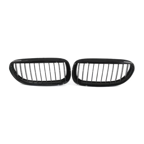 DFJOSF Kühlergrill 2 Stück Frontstoßstangen-Nierengrill für E63 E64 6er-Serie 650i für M6 2004–2010, schwarz glänzend, ABS, Auto-Styling, Mesh-Grill Kühler DFJOSF Kühlergrill 2 Stück Frontstoßstangen-Nierengrill für E63 E64 6er-Serie 650i für M6 2004–2010, schwarz glänzend, ABS, Auto-Styling, Mesh-Grill Kühler von DFJOSF