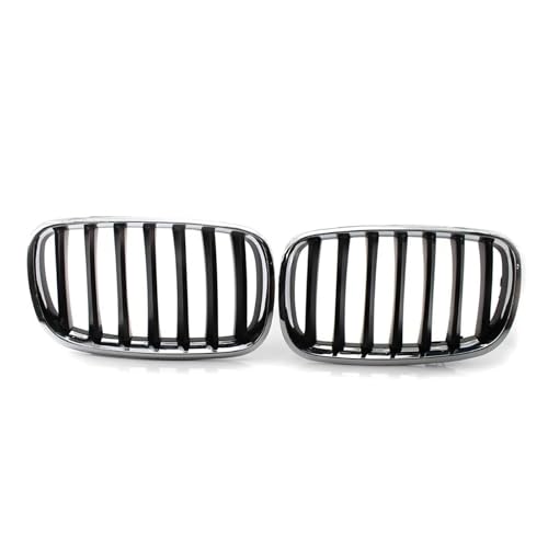 DFJOSF Kühlergrill 2Pcs Chromrahmen glänzend schwarz Lamellen Grill Auto Kühlergrill für X5 X6 E70 E71 2008 2009 2010 2011 2012 2013 Kühler DFJOSF Kühlergrill 2Pcs Chromrahmen glänzend schwarz Lamellen Grill Auto Kühlergrill für X5 X6 E70 E71 2008 2009 2010 2011 2012 2013 Kühler von DFJOSF