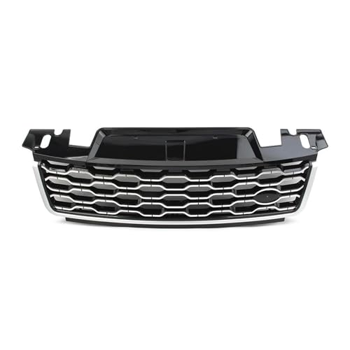 DFJOSF Kühlergrill Auto Front Raditor Oberen Kühlergrill ABS Mesh Grill Für Land Für Rover Für Range Für Rover Sport L494 2018 2019 2020 2021 Kühler(Silber schwarz) von DFJOSF